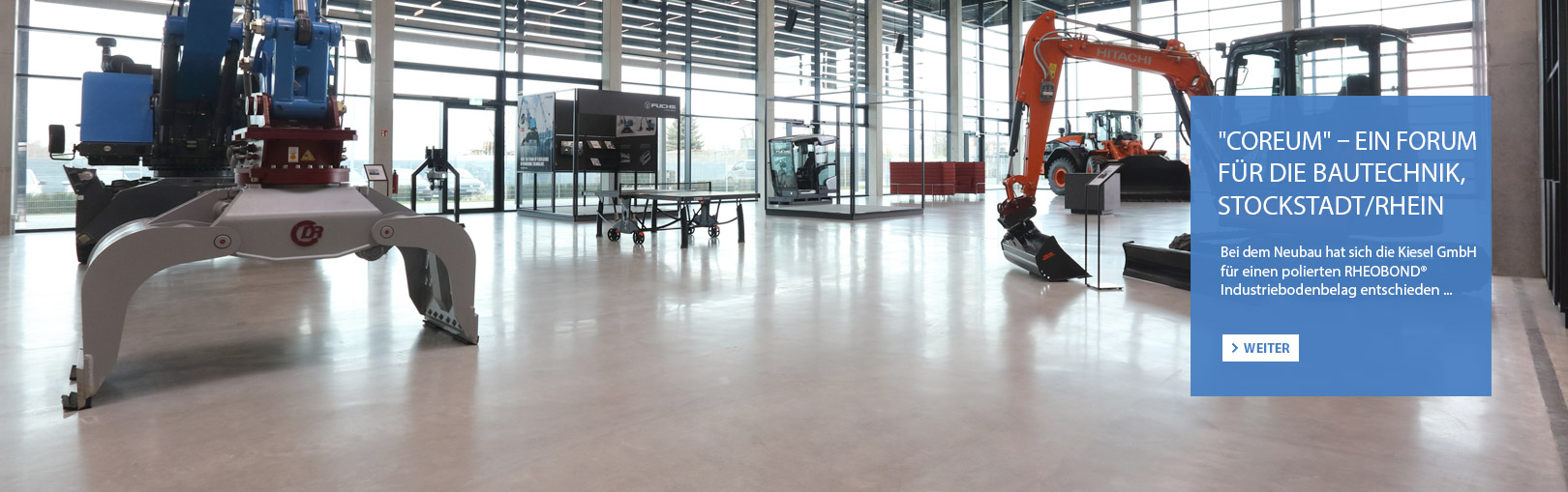 RHEOBOND<sup>®</sup> Industriebelag Referenz Coreum bei der Kiesel GmbH