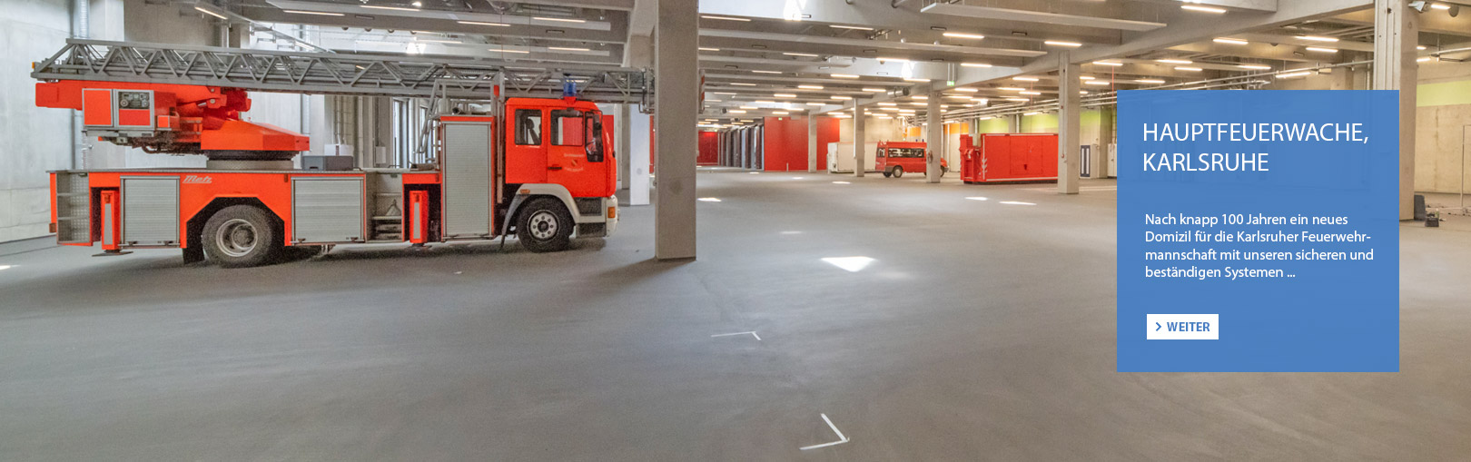 RHEORAPID<sup>®</sup> Schnellzement Referenz Feuerwehrhauptwache Karlsruhe